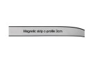 Magnetic strip c-profile 3x100cm