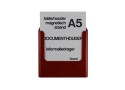 Leaflet holder magnetic A5 - portrait (colour)