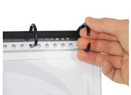 Magnetic ring binders A4 binder close up