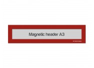 Magnetic window A3 headers | Red