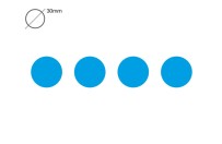 Round magnet 3cm | Light blue