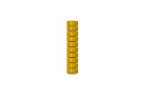 Whiteboard magnets round 15mm | Yellow