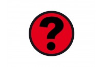 Question magnet 5cm  | Red