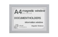 Magnetic windows A4 (incl. cut out) | Silver-grey