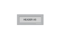 Magnetic window A5 headers | Silver-grey