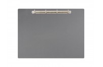 Magnetic ring binder clipboard A3 - landscape | Grey