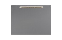 Magnetic ring binder clipboard A3 - landscape | Grey