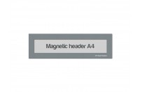 Magnetic Window A4 headers | Grey