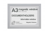 Magnetic windows A3 (incl. cut out) | Silver-grey
