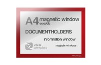 Magnetic Window A4 erasable | Red