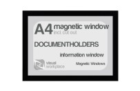 Magnetic windows A4 (incl. cut out) | Black