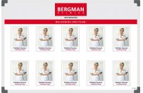 Personnel board | Example Bergman Clinics (60x90cm)