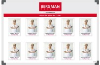 Personnel board | Example Bergman Clinics (60x90cm)