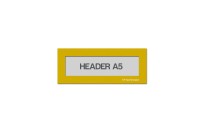 Magnetic window A5 headers | Yellow