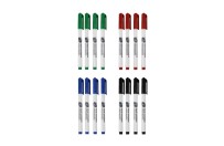 Fine tip whiteboard markers (single colour)