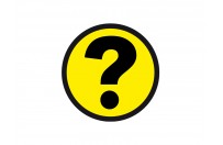 Question magnet 5cm  | Yellow