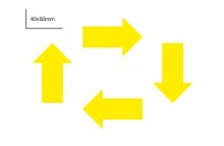 Arrow magnet - large | Yellow