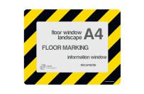 Floorwindows A4 (set) | Zwart / Geel