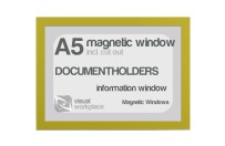 Magnetic window A5 (incl. cut out) | Yellow