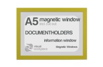 Magnetic window A5 (incl. cut out) | Yellow