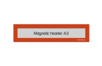 Magnetic window A3 headers | Orange