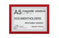 Magnetic window A5 (incl. cut out) | Red