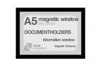 Magnetic window A5 (incl. cut out) | Black
