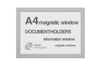 Magnetic windows A4 | Silver-grey