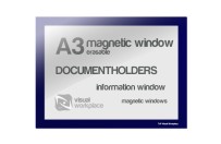 Magnetic Window A3 erasable | Blue