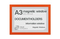 Magnetic windows A3 (incl. cut out) | Orange