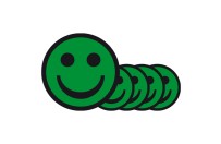 Magnetic smileys 5cm | Green