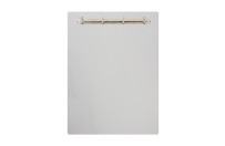 Magnetic ring binder clipboard A3 - portrait | White