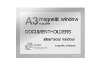 Magnetic Window A3 erasable | Silver-grey