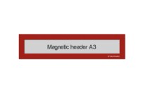 Magnetic window A3 headers | Red