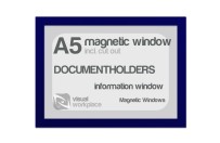 Magnetic window A5 (incl. cut out) | Blue