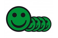 Magnetic smileys 7.5cm | Green
