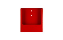 Leaflet holder magnetic A4 - portrait (colour) | Red
