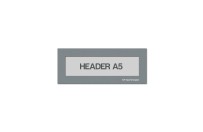 Magnetic window A5 headers | Grey