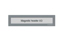 Magnetic window A3 headers | Grey