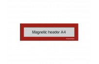 Magnetic Window A4 headers | Red