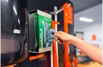 Stainless steel glove dispenser L (25 5x13 5x8 5cm)