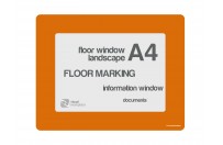 Floorwindows A4 single | Orange