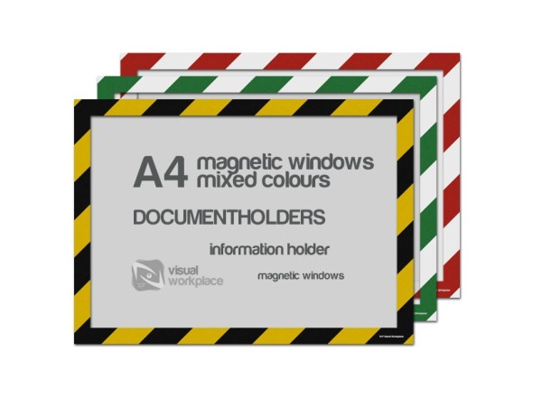Magnetic windows A4 (various colours) - TnP Visual Workplace