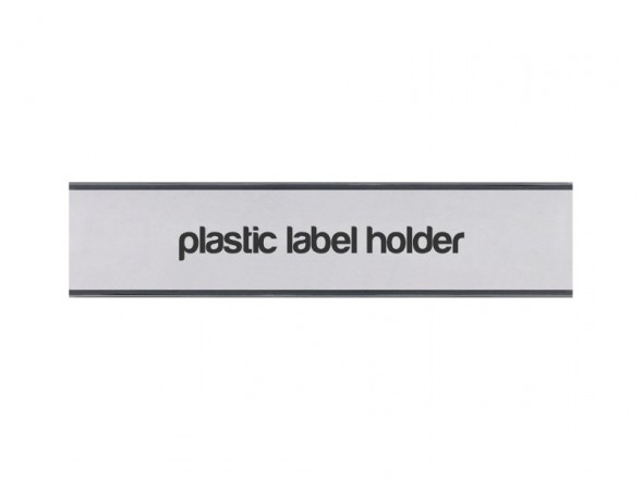Plastic label holder