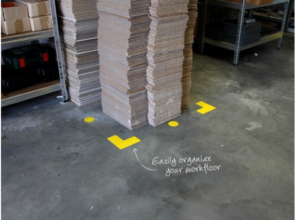 Floor marking corner (set) - TnP Visual Workplace