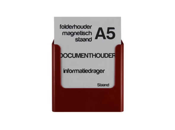 Leaflet holder magnetic A5 - portrait (colour)