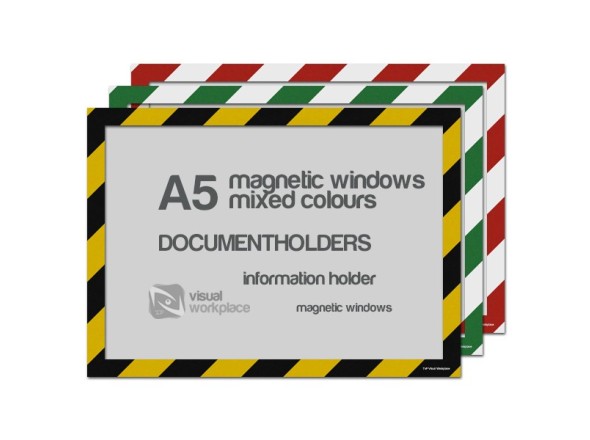 Magnetic windows A5 (various colours)