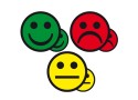 Magnetic smileys 7.5cm (mixed set)