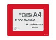 Floorwindows A4 single | Red