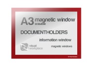 Magnetic Window A3 erasable | Red